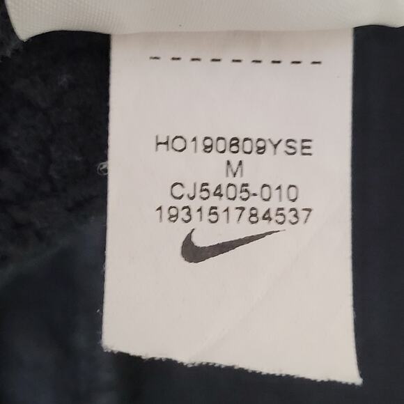 NIKE Swoosh Hoodie Medium 23x25 Baggy Faded Black AOP - Picture 9 of 16